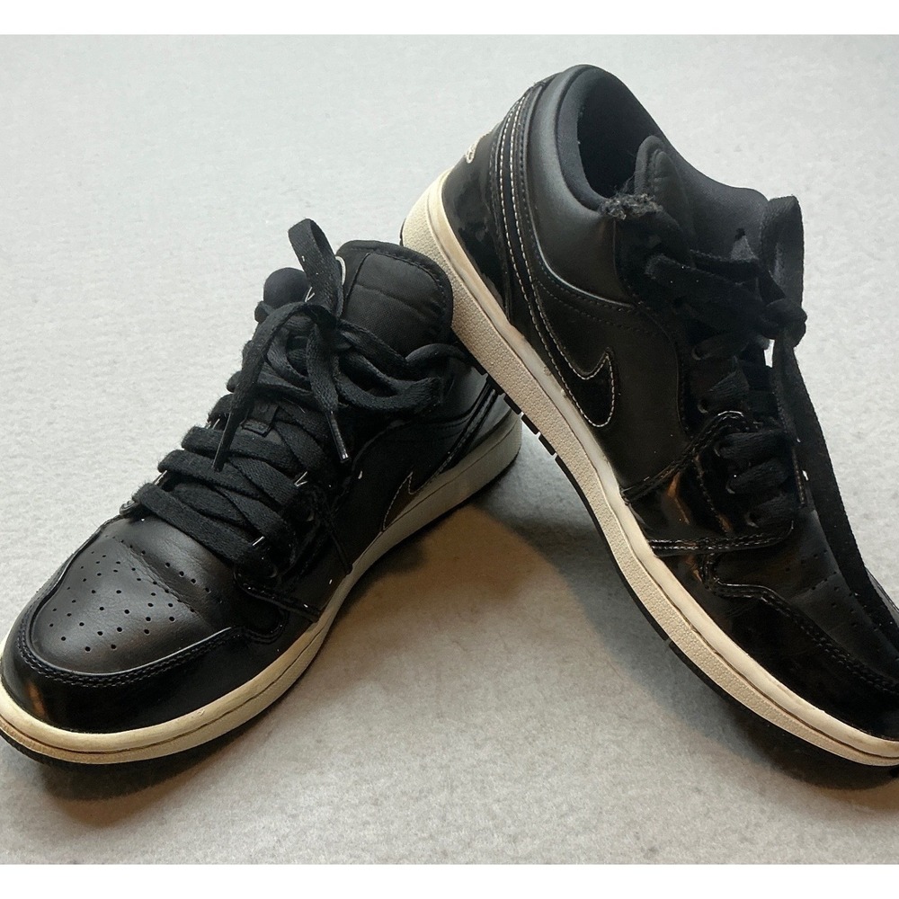 Jordan Air Jordan 1 Low Carbon Fiber All-Star Black White Sneakers Size 8